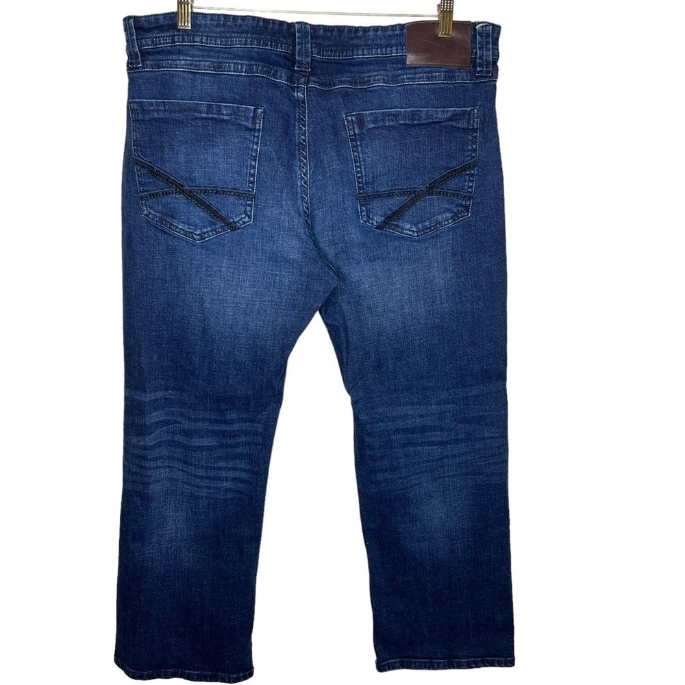 Axel Mens Slim Boot Dark Wash Blue Jeans Size 40 W 29 L Stretch Wear Harder - Picture 4 of 14